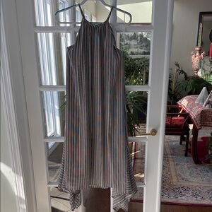 Striped Multicolor Maxi Dress Size M